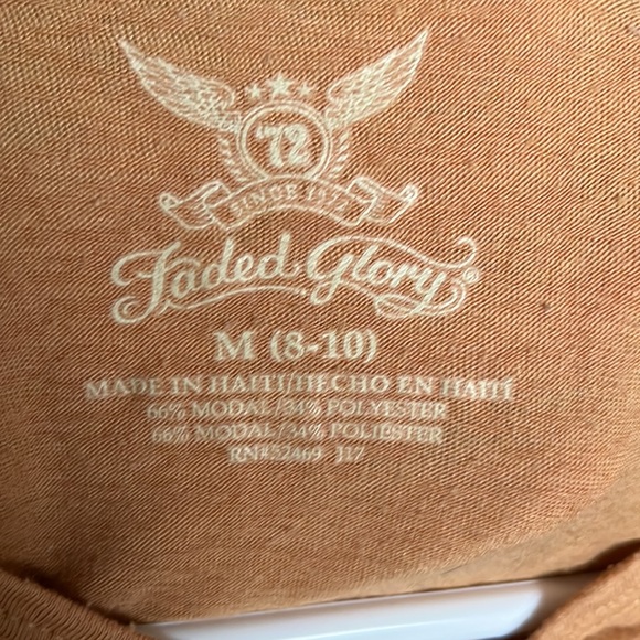 FADED GLORY Mustard Long-Sleeved Tee - Picture 3 of 3